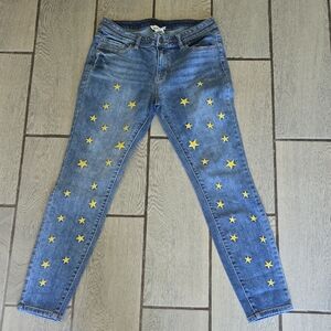For the Republic Denim Jeans - Size 8/28 Star Embellished‎ Skinny Jeans  wp100